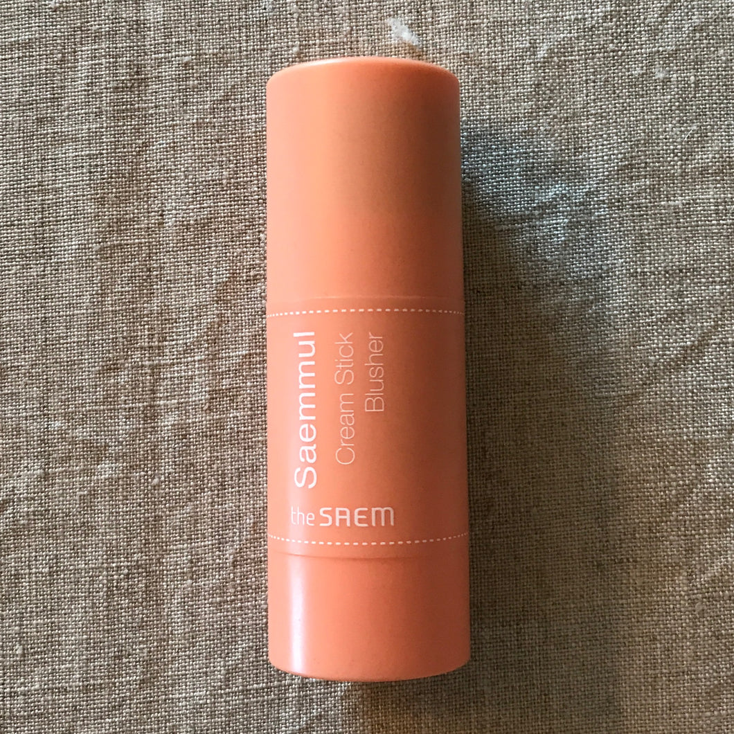 SAEM “Cream Stick Blusher - Coral Ending”