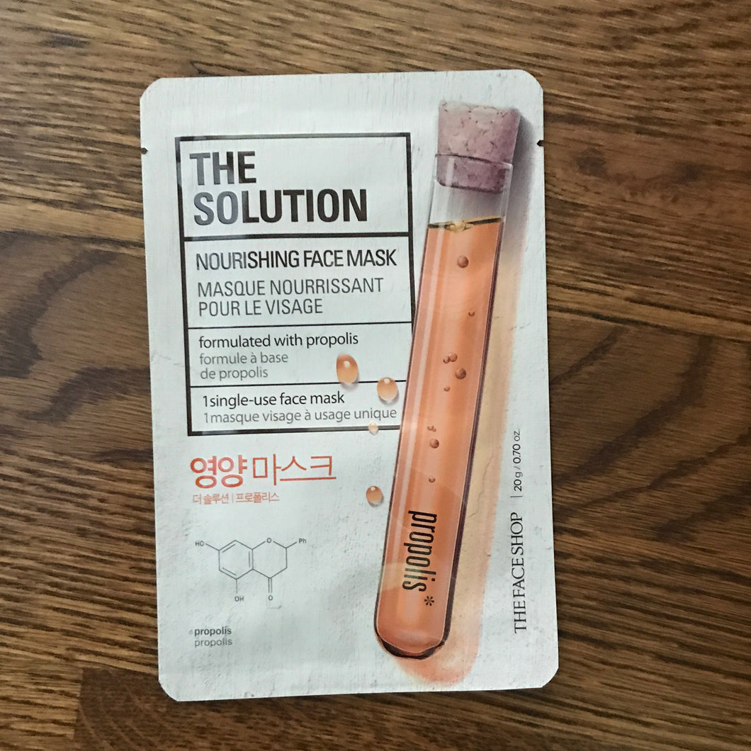 THE FACE SHOP “The Solution Nourishing Mask”