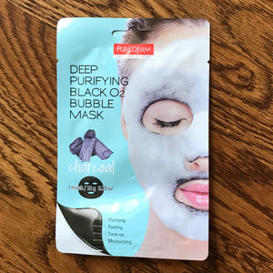PURE DERM “Deep Purifying Black O2 Bubble Mask