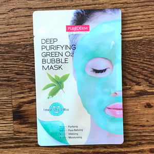 PURE DERM “Deep Purifying Bubbling Green Tea Mask”