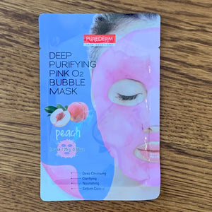 PURE DERM “Deep Purifying Bubble Mask Peach”